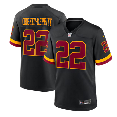 Men Washington Commanders #22 Croskey Merritt black Nike NFL 2026 Alternate Game Jersey 0417003->washington commanders->NFL Jersey
